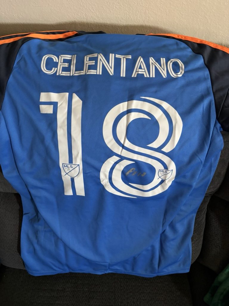 Roman Celentano SIGNED FC Cincinnati Jersey Stitched Autographed Size M
