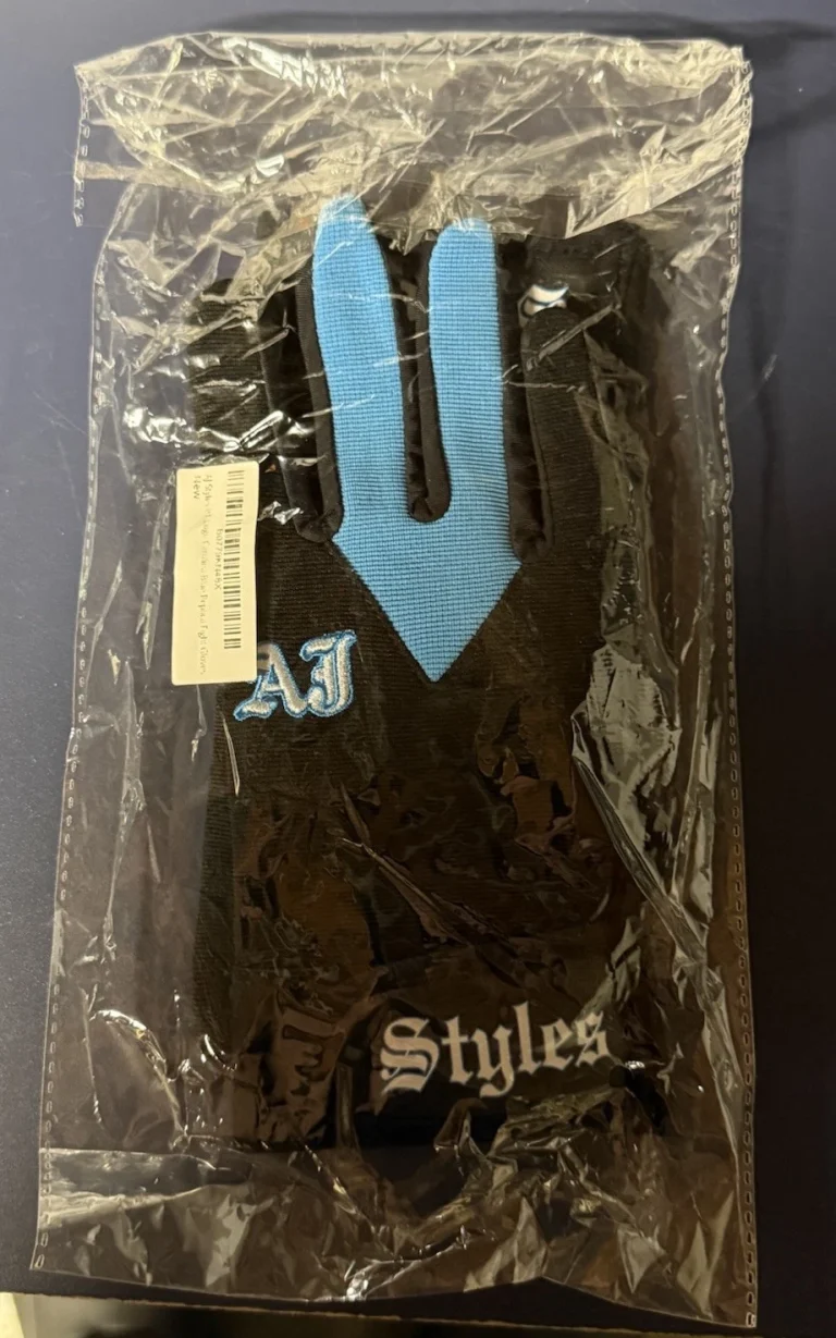 WWE AJ Styles P1 Logo Replica Fight Gloves Royal Blue