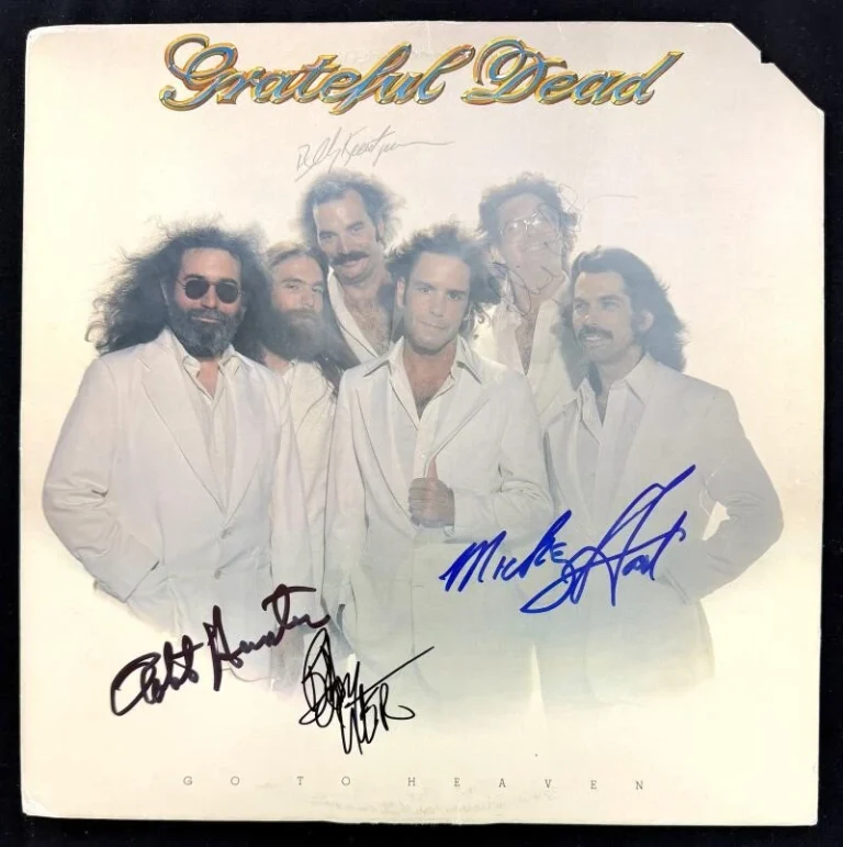 Grateful Dead x5 Signed Autograph Album Bob Weir Robert Hunter Phil Lesh JSA COA