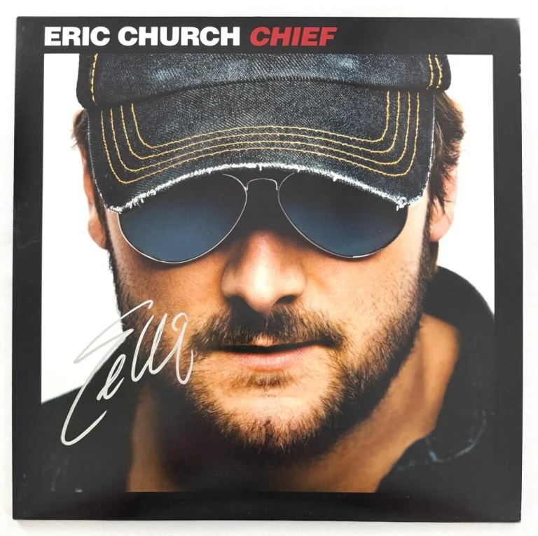 Eric Church Signed Autograph Chief Album Vinyl Record - Country Music w/ JSA COA
