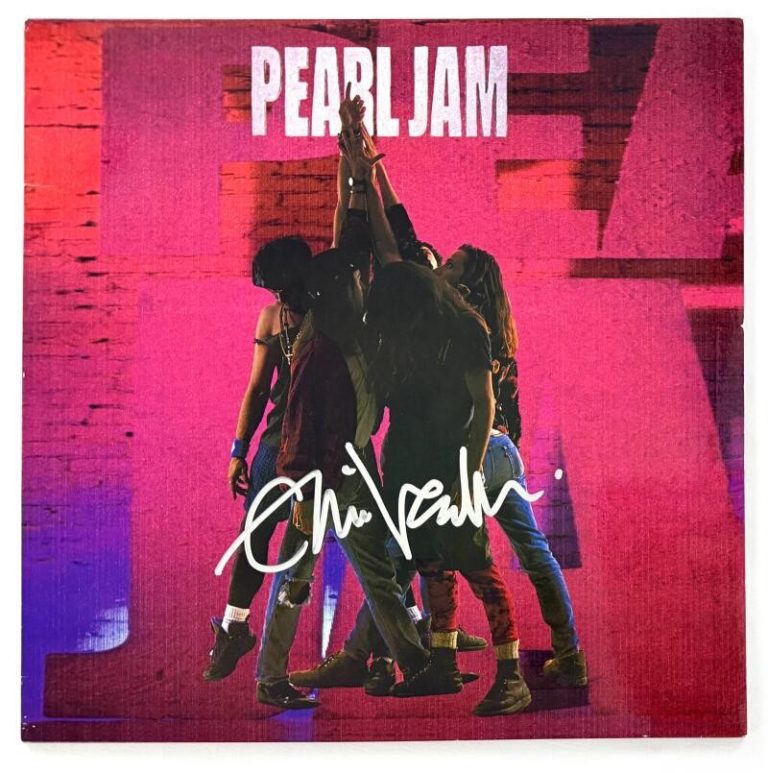 Eddie Vedder Pearl Jam Signed Autograph Ten Album Vinyl Record LP w/ JSA COA