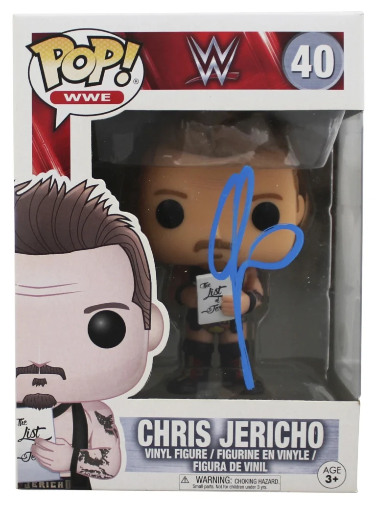 WWE Chris Jericho Authentic Signed #40 Funko Pop Vinyl Figure JSA #CD80419