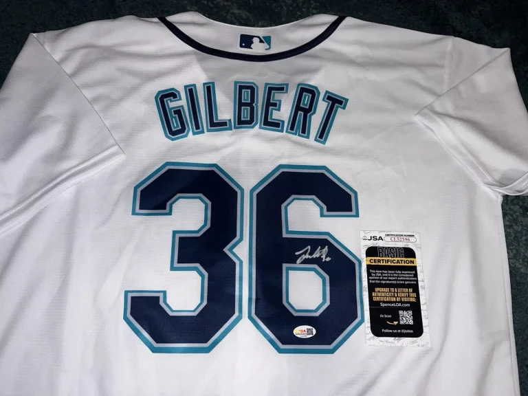 Logan Gilbert Signed Seattle Mariners Jersey Superstar Ace JSA Auth #3