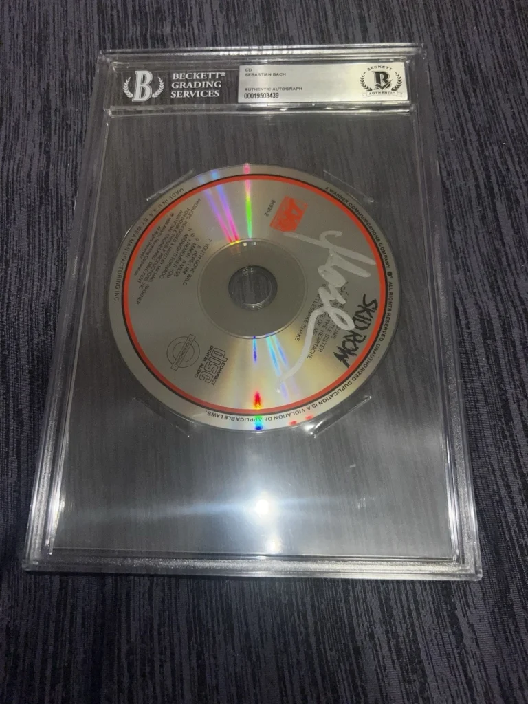Sebastian Bach Signed Skid Row CD Rock Star Music Legend Beckett