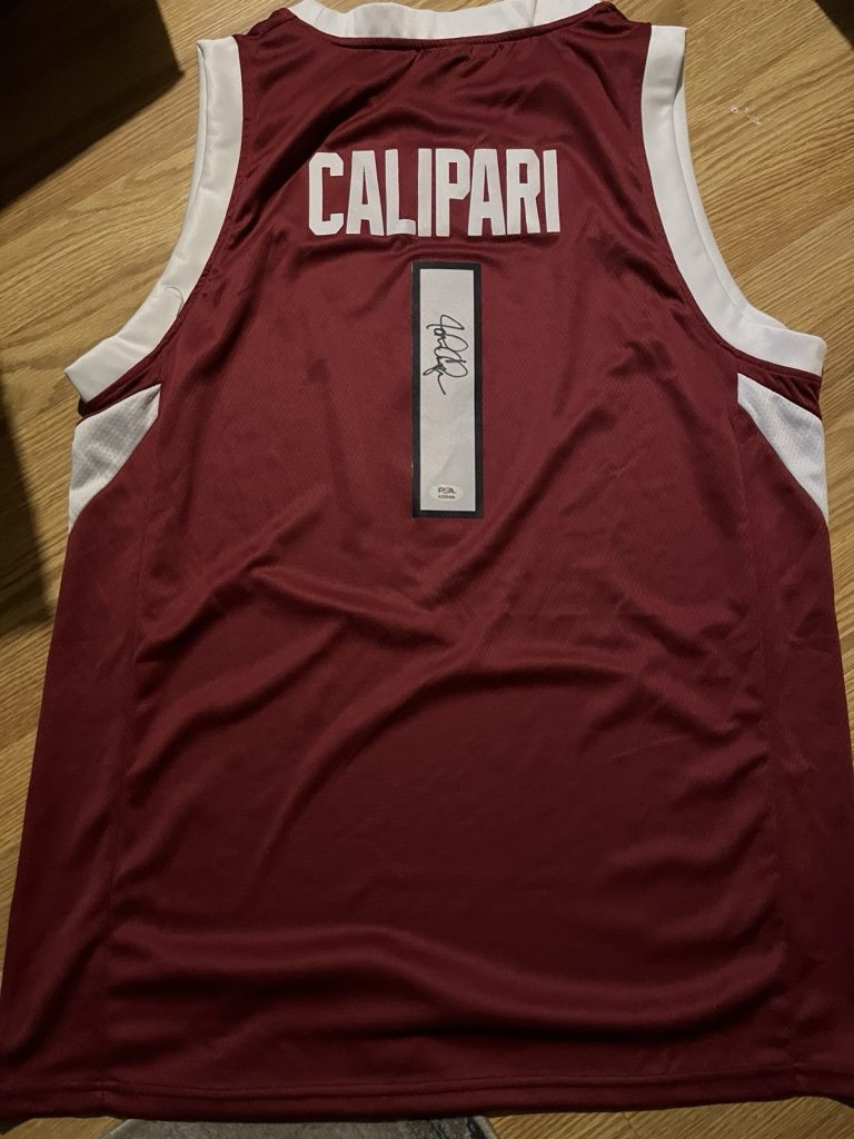 Arkansas Razorbacks John Calipari Signed Autograph Basketball ? Jersey PSA COA