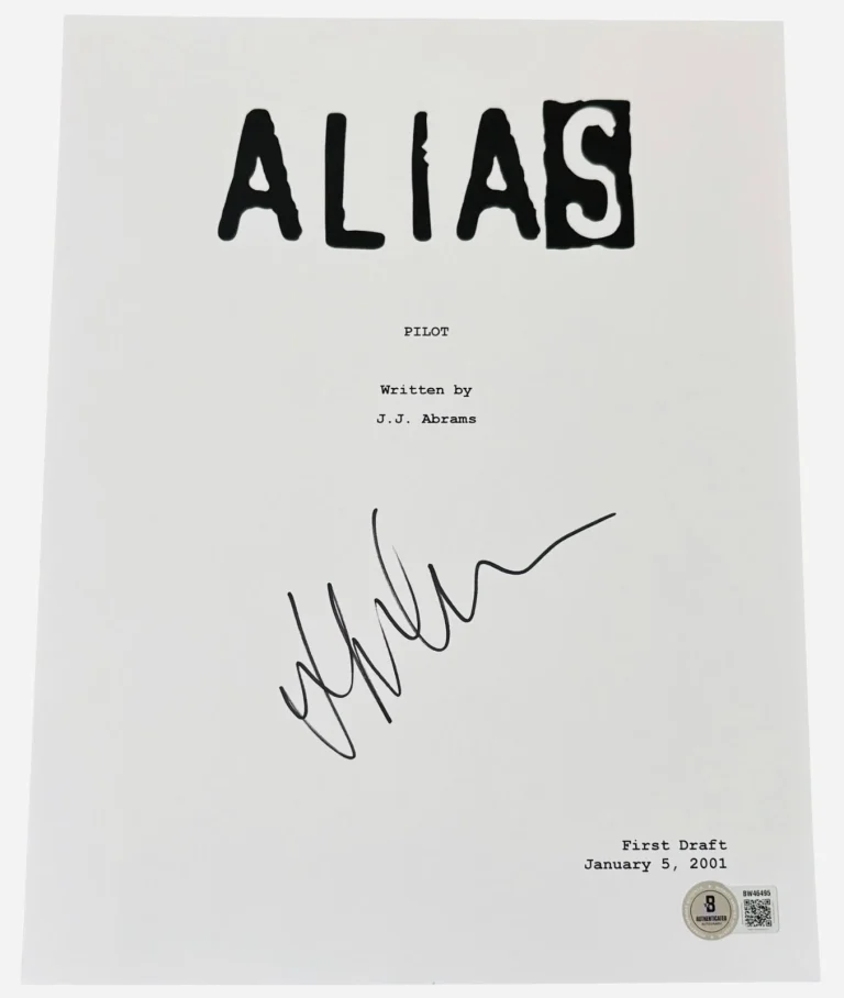 Jennifer Garner Signed Autograph Alias Pilot Full TV Episode Script Beckett BAS