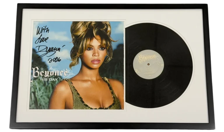 Beyoncé Signed B'Day Framed Vinyl LP Album Authentic Autograph Beckett LOA