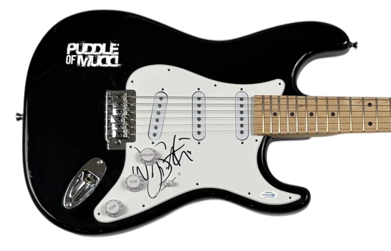 Wes Scantlin Puddle of Mudd Signed Autograph Electric Guitar Band Singer ACOA