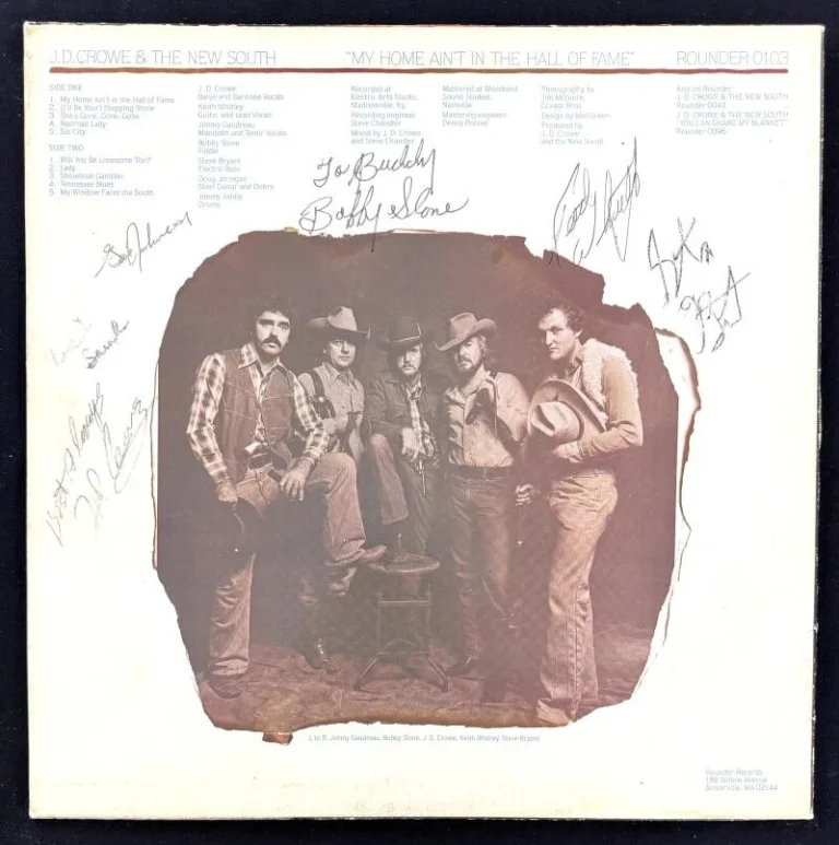 Keith Whitley + New South Signed Autograph Album Vinyl Record LP w/ JSA COA