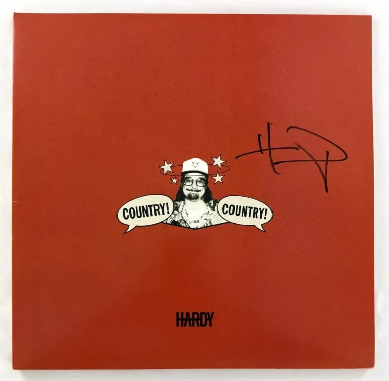 Hardy Signed Autograph Album Vinyl Record LP - Country! Country! w/ JSA COA