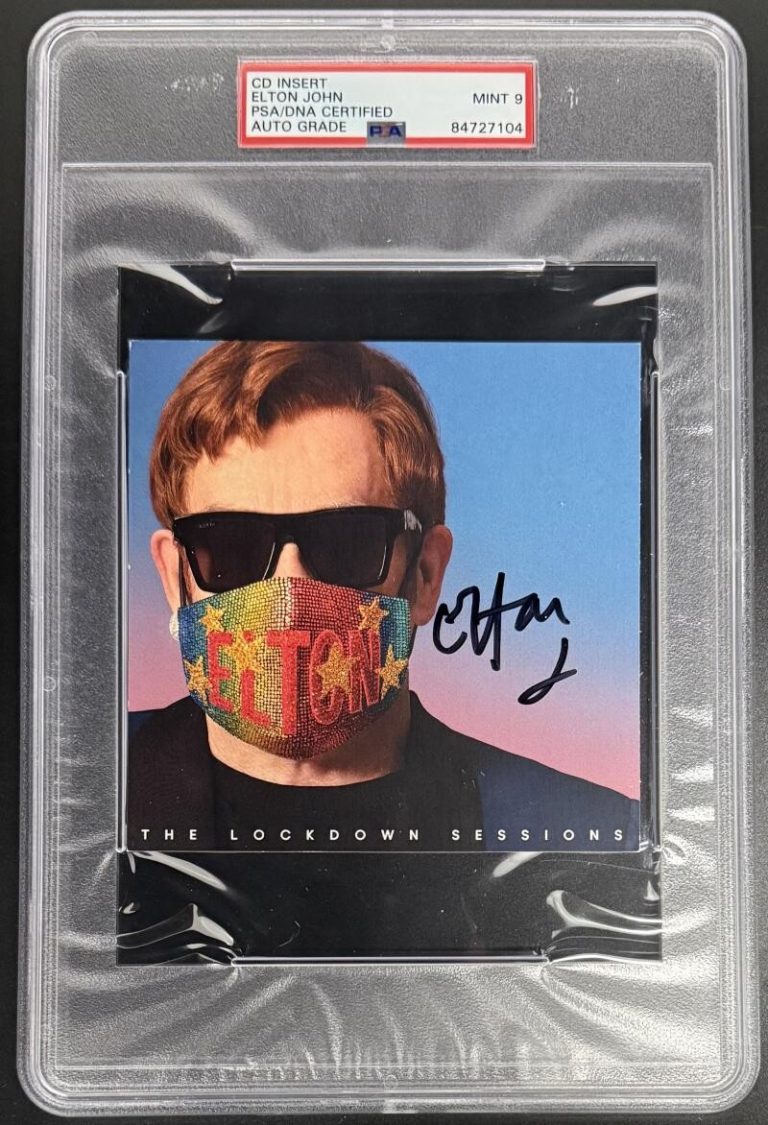 Elton John Signed Autograph PSA/DNA COA Lockdown Sessions CD Cover - MINT 9