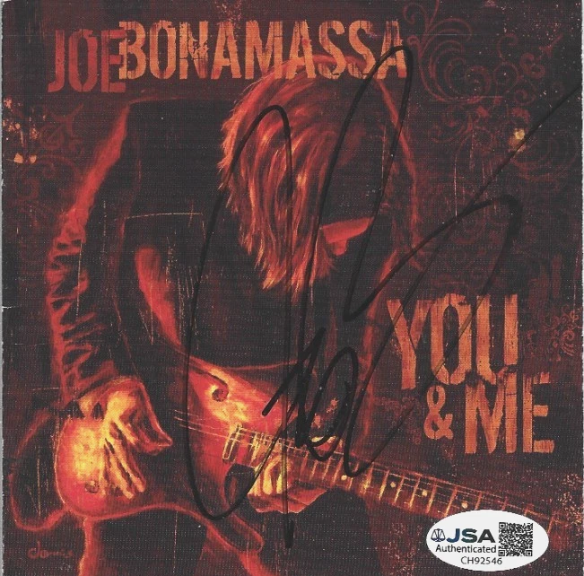 Joe Bonamassa REAL hand SIGNED You and Me CD Cover JSA COA Autographed