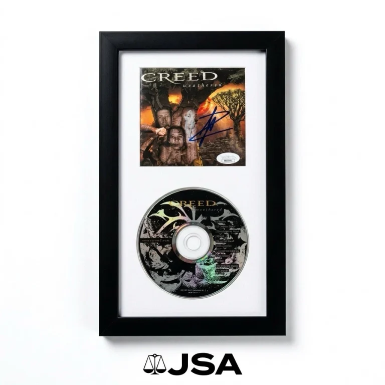 Creed Weathered CD Signed Scott Stapp Autographed JSA Authentic Framed