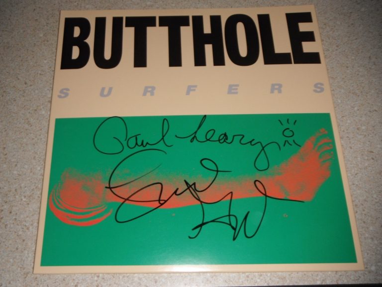 BUTTHOLE SURFERS SIGNED REMBRANDT PUSSYHORSE VINYL ALBUM