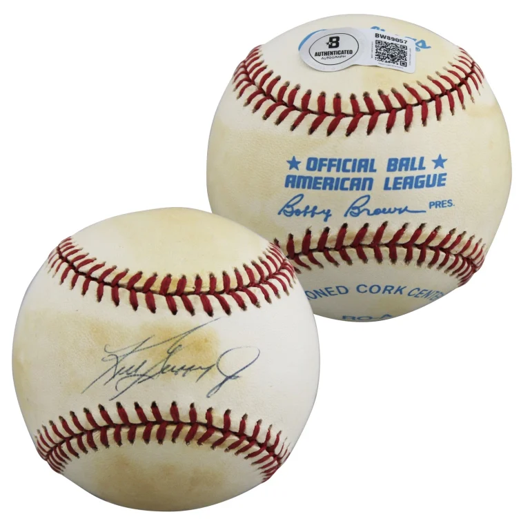 Mariners Ken Griffey Jr. Authentic Signed Bobby Brown OAL Baseball BAS #BW89057