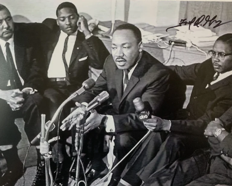 FRED GRAY HAND SIGNED PHOTO CIVIL RIGHTS ACTIVIST MLK AUTOGRAPH AUTHENTIC COA