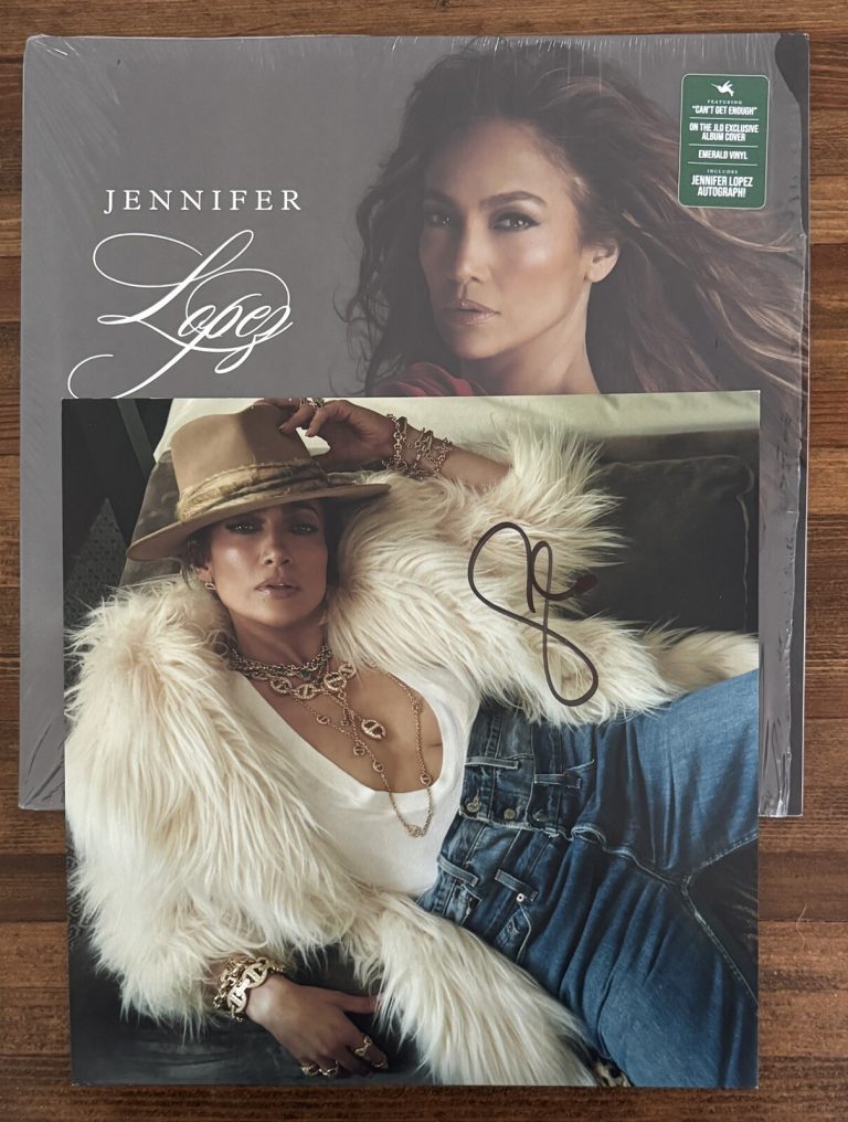 Jennifer Lopez This Is Me Now GREEN Vinyl LP & SIGNED Photo Auto Beckett BAS COA