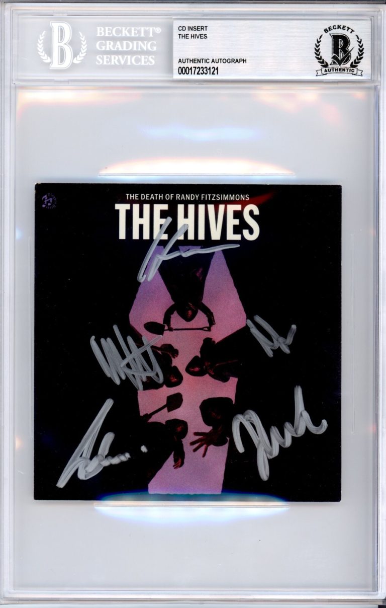 SIGNED FULL BAND The Hives Death Of Randy CD Photo AUTOGRAPHED BAS Beckett COA