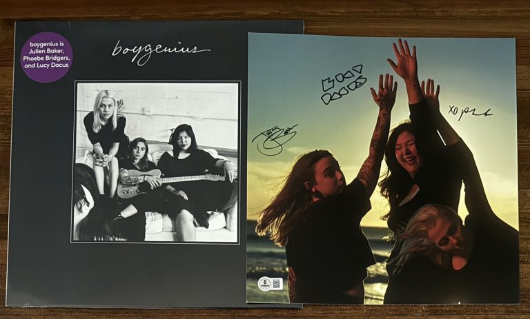 BOYGENIUS All 3 BAND SIGNED Photo Autographed Beckett BAS COA & Debut EP Vinyl