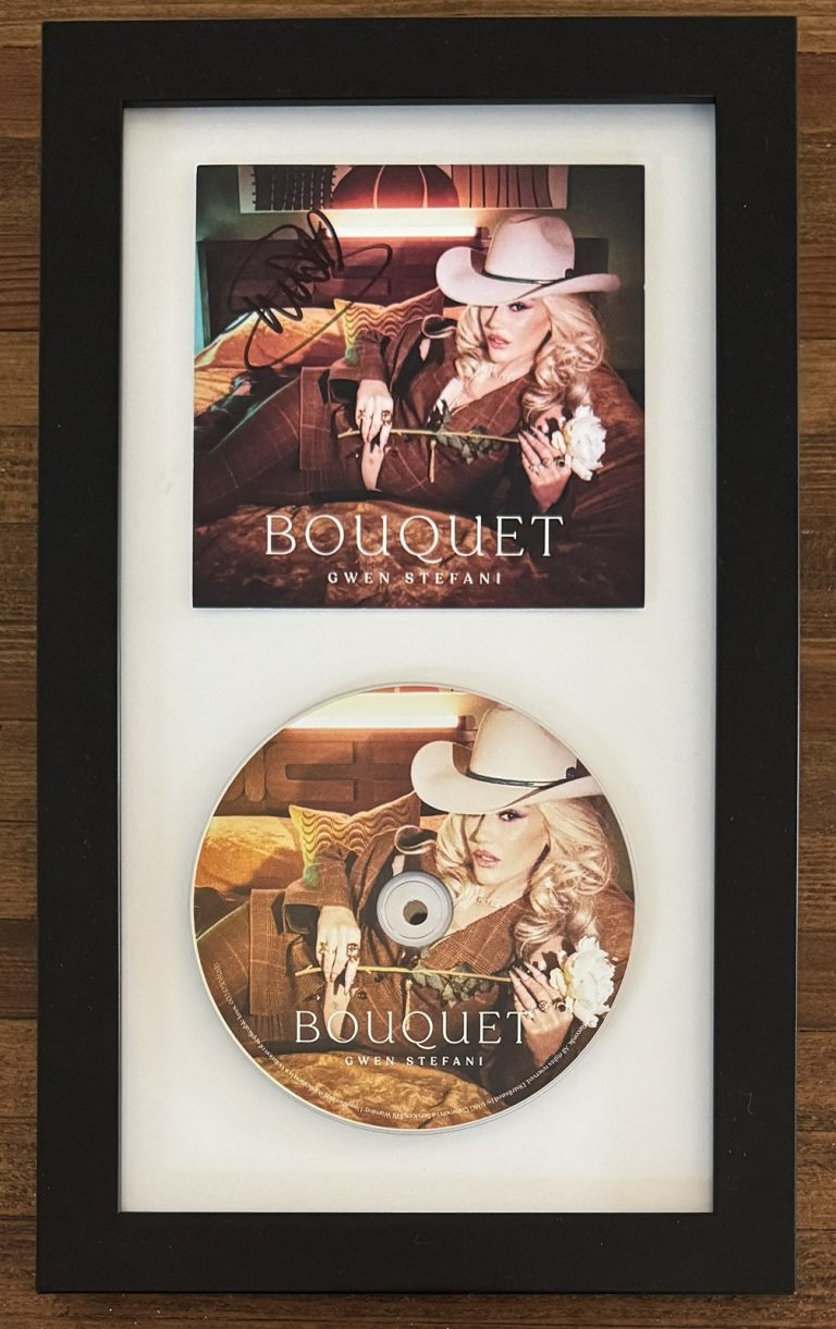 FRAMED Gwen Stefani Bouquet CD & SIGNED Cover Photo Autographed Beckett BAS COA