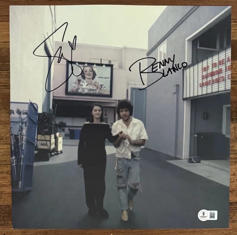 SIGNED Selena Gomez & Benny Blanco I Said I Love Photo & Vinyl BAS Beckett COA