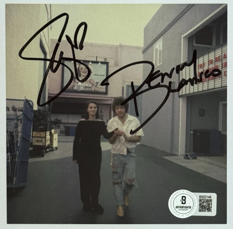 SIGNED Selena Gomez Benny Blanco I Love You Photo Art Card & CD BAS Beckett COA