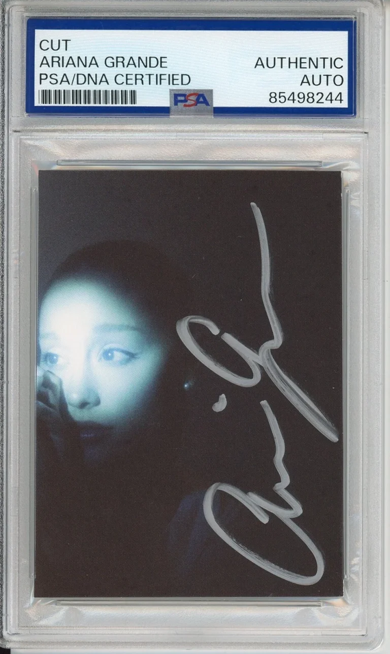 Ariana Grande SIGNED Eternal Sunshine Deluxe FULL SILVER SIGNATURE Photo PSA DNA