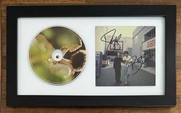 SIGNED FRAMED Selena Gomez & Benny Blanco I Love You Photo Card & CD PSA DNA COA