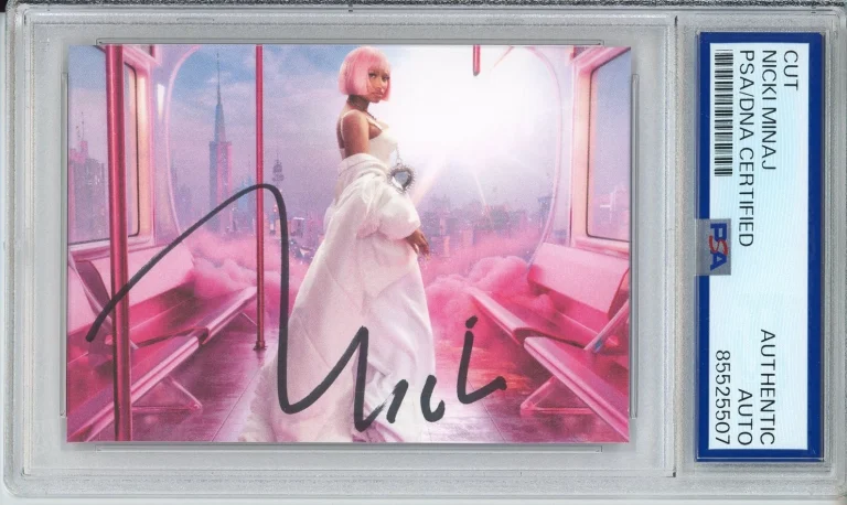 Nicki Minaj Pink Friday Cover Photo Card SIGNED AUTOGRAPH PSA DNA COA AUTHENTIC