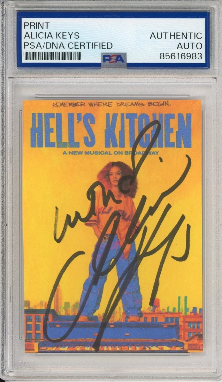 Alicia Keys SIGNED Hell's Kitchen Broadway Picture Photo PSA DNA COA AUTOGRAPH