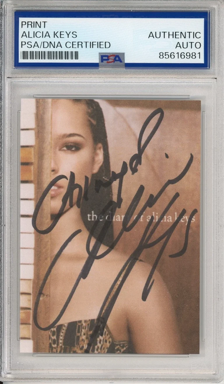 Alicia Keys SIGNED The Diary Of Album Picture Photo PSA DNA COA AUTOGRAPHED