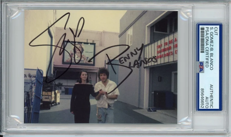 SIGNED Selena Gomez & Benny Blanco I Said Love You Album Photo Card PSA DNA COA