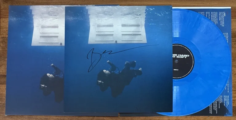 BILLIE EILISH HIT ME HARD SOFT VINYL & SIGNED AUTO ALBUM PHOTO CARD PSA DNA COA