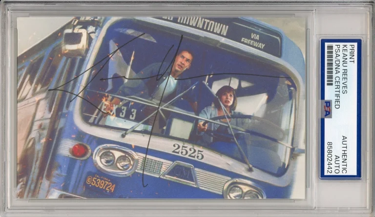 SIGNED Keanu Reeves Speed Bus Movie Photo Print PSA DNA COA Certified Autograph