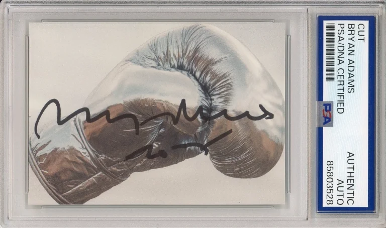 BRYAN ADAMS ROLL WITH THE PUNCHES SIGNED ALBUM COVER PHOTO PSA DNA COA AUTOGRAPH