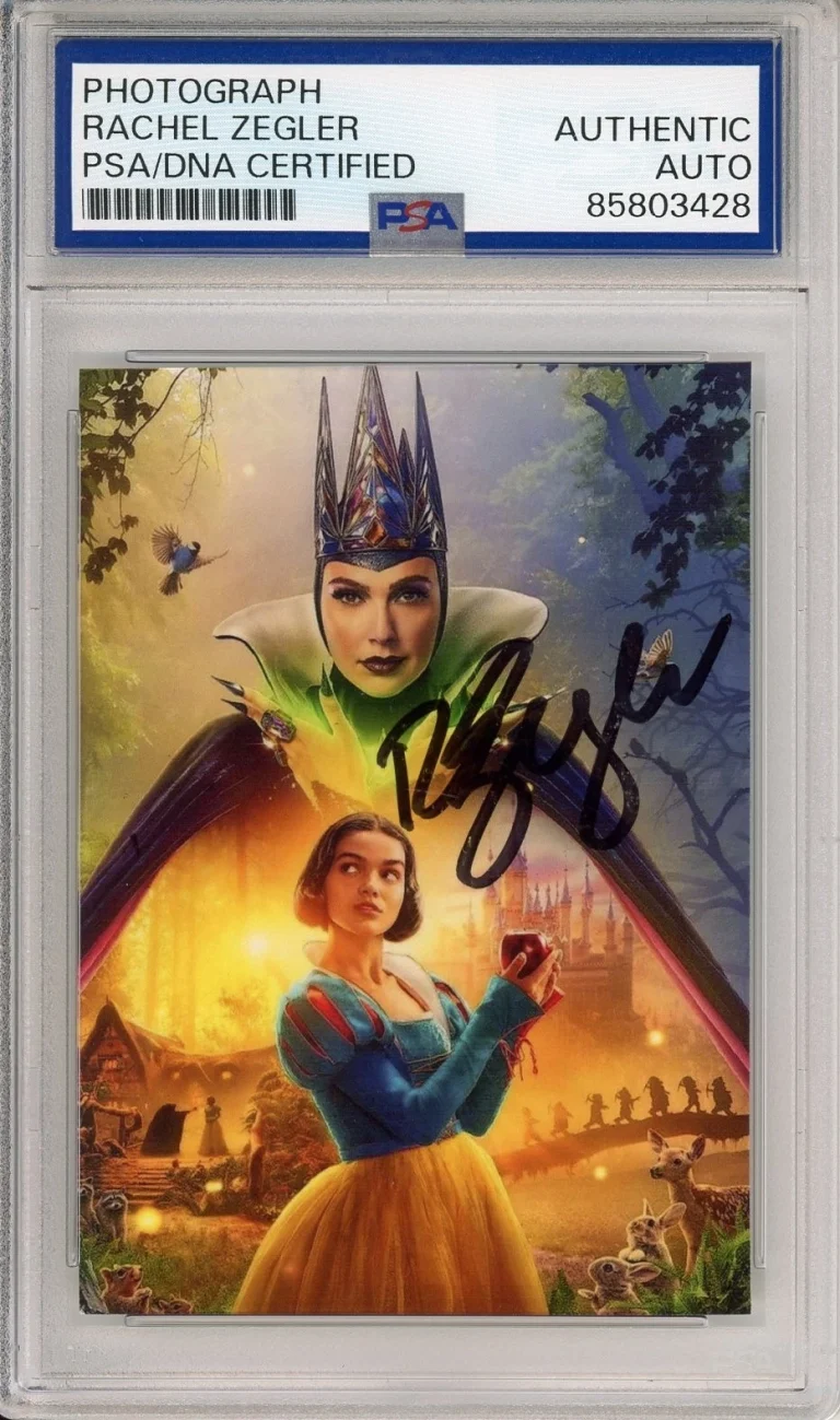 RACHEL ZEGLER SIGNED SNOW WHITE & SEVEN DWARFS PHOTO PSA DNA COA AUTOGRAPH
