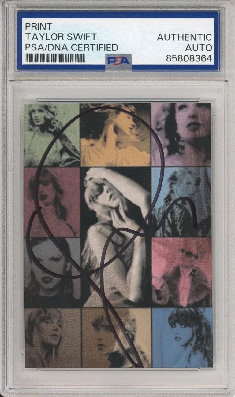 Taylor Swift SIGNED The Eras Tour AUTOGRAPH Picture Photo Card PSA DNA COA Auto