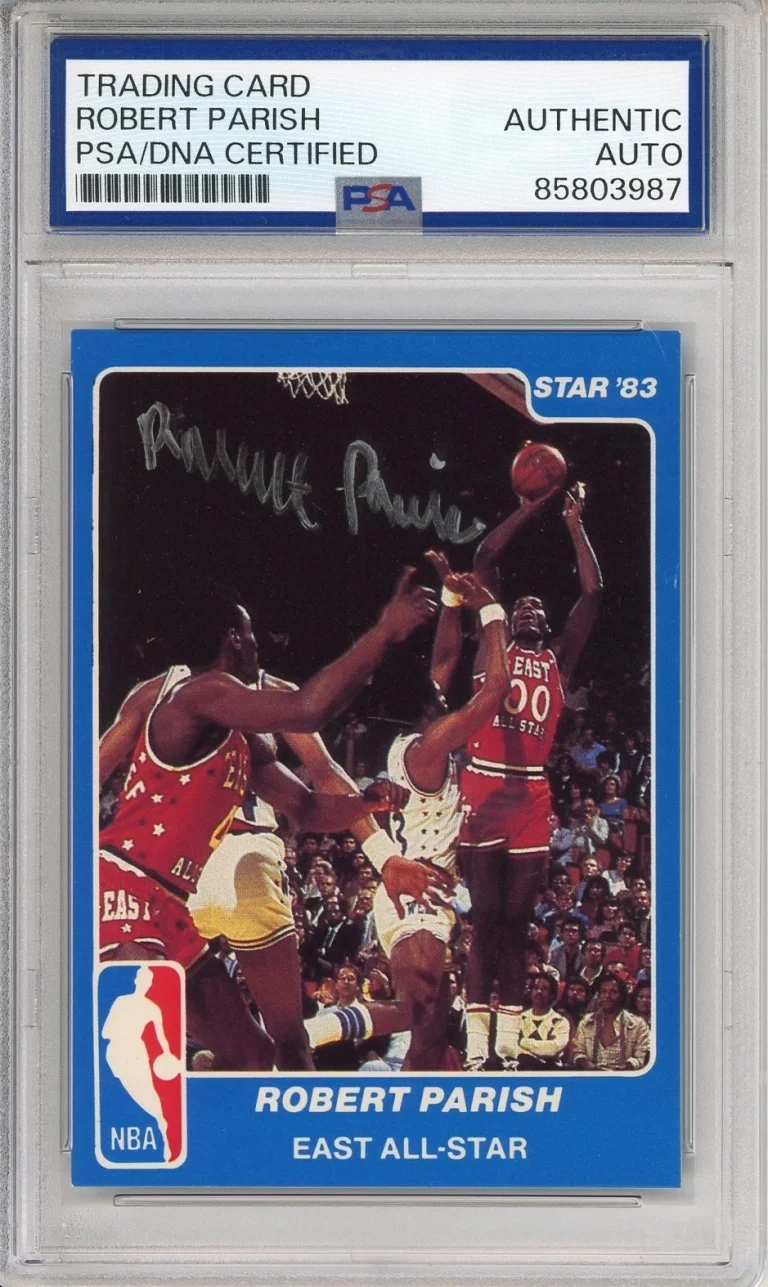 1983 STAR EAST ALL STAR ROBERT PARISH HOF SIGNED PSA DNA COA CERTIFIED AUTOGRAPH