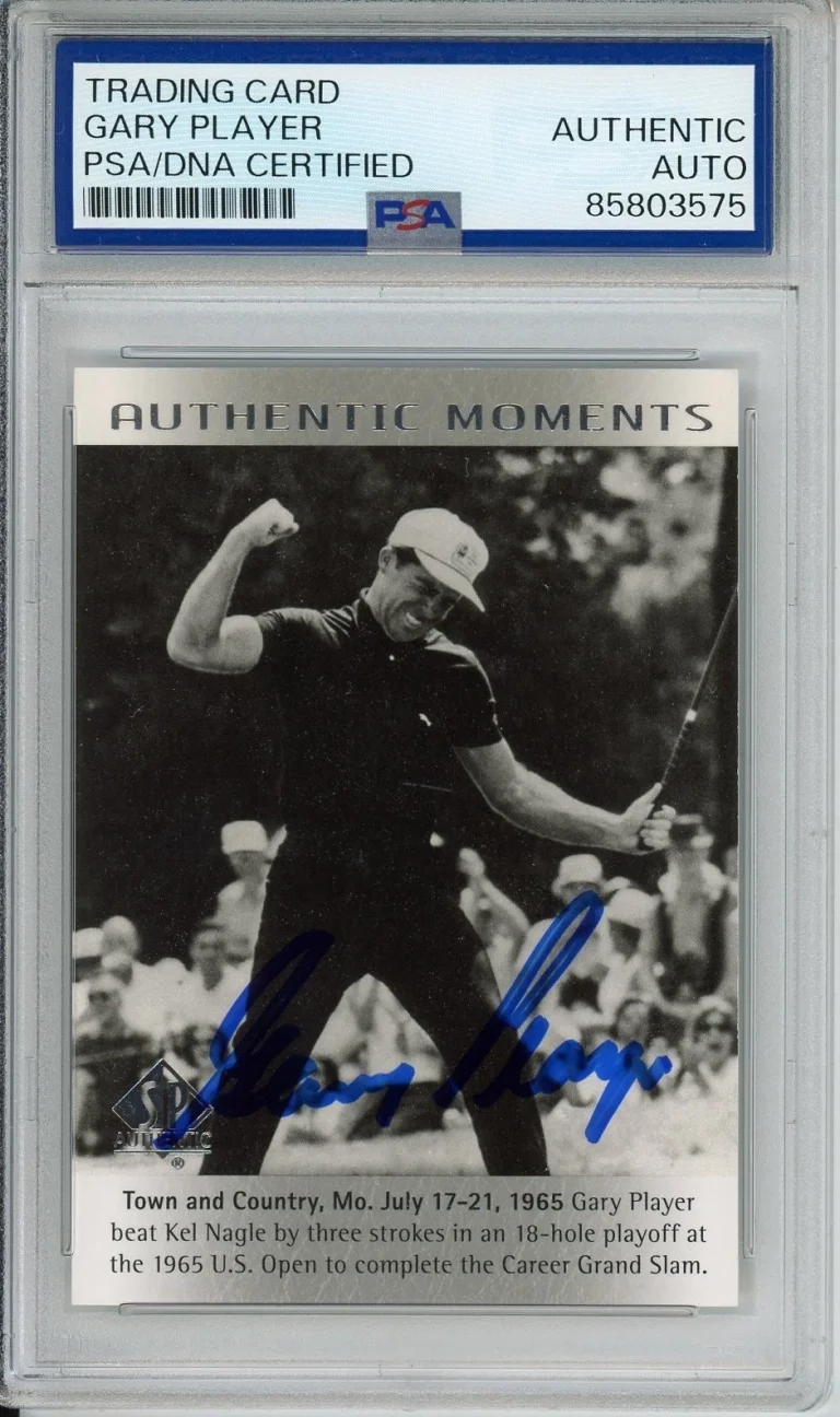 2013 UD UPPER DECK SP AUTHENTIC GOLF GARY PLAYER SIGNED PSA DNA COA AUTOGRAPH