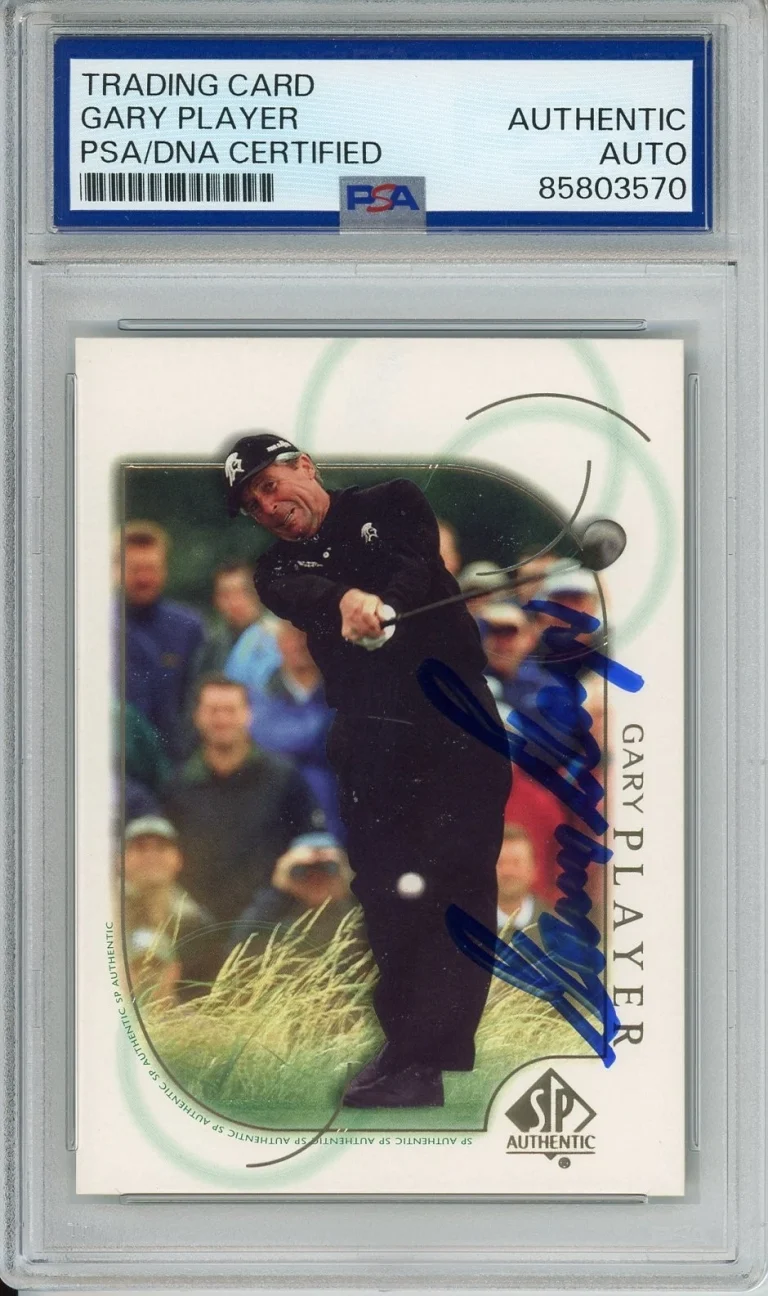 2001 UD UPPER DECK SP AUTHENTIC GOLF GARY PLAYER SIGNED PSA DNA COA AUTOGRAPH