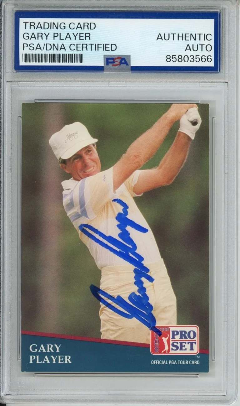1991 PRO SET GOLF GARY PLAYER SIGNED PSA DNA COA AUTOGRAPH CARD MASTERS CHAMPION