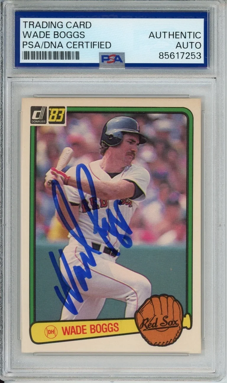 1983 Donruss Wade Boggs SIGNED Rookie RC Card PSA DNA COA Autograph HOF Red Sox