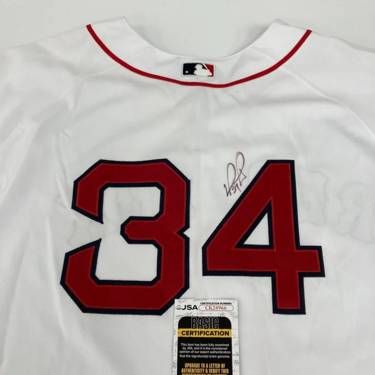 David Ortiz Signed 2005 Game Issued Russell Boston Red Sox Jersey JSA COA