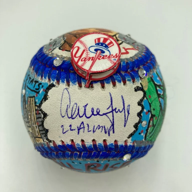 Aaron Judge Signed Charles Fazzino Hand Painted Pop Art Baseball MLB & Fanatics