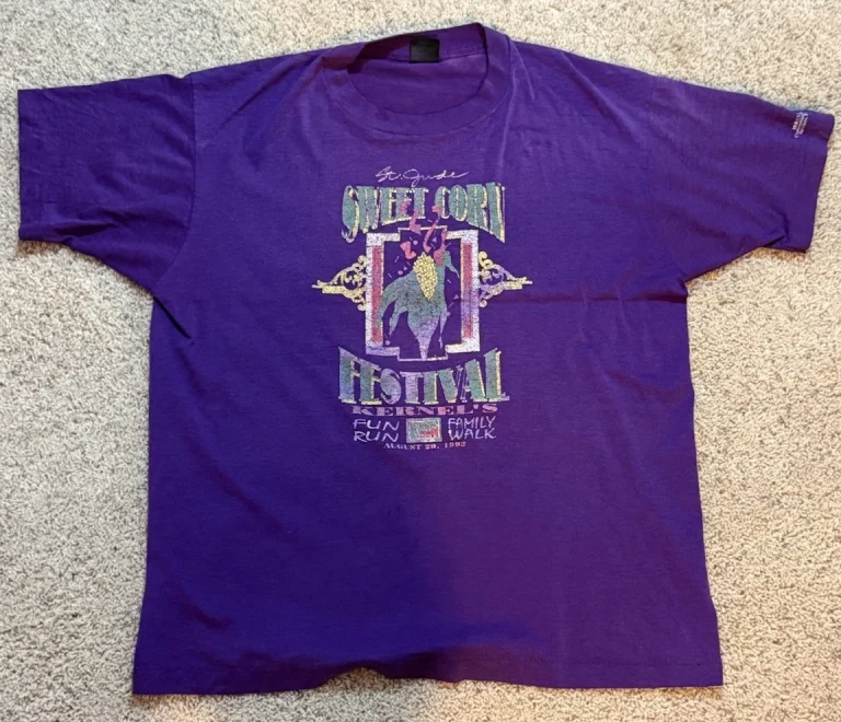 Vintage St. Jude’s Sweet Corn Festival Cedar Rapids, Iowa T-Shirt Large XL RARE