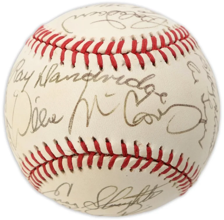 Hall Of Fame Multi Signed National League Baseball 24 Sigs PSA DNA COA