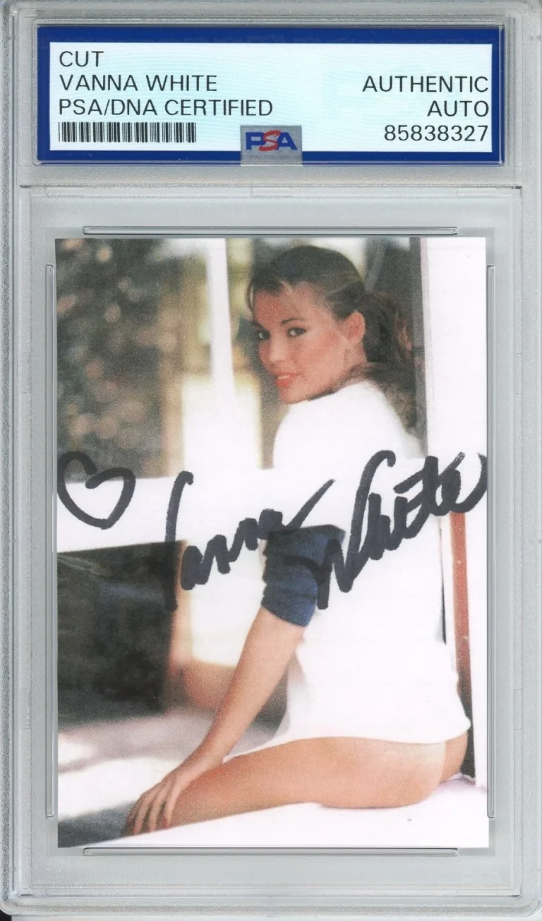 VANNA WHITE WHEEL OF FORTUNE SIGNED SEXY PLAYBOY MODEL PSA DNA COA AUTOGRAPHED