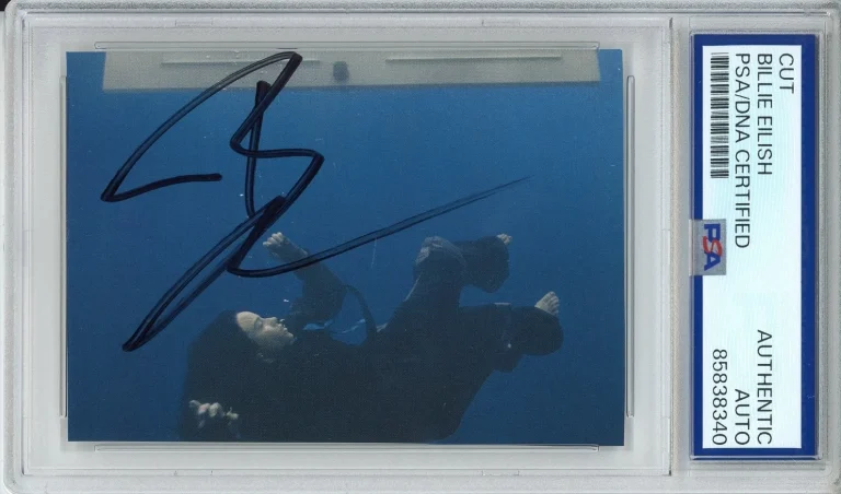 BILLIE EILISH SIGNED HIT ME HARD & SOFT COVER PHOTO CARD AUTOGRAPH PSA DNA COA