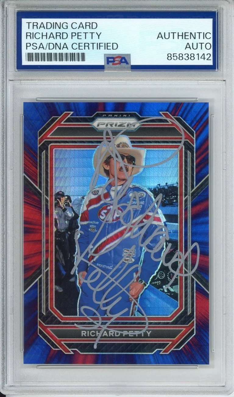 2023 PANINI PRIZM RACING #'d /299 RICHARD PETTY SIGNED AUTOGRAPH  PSA DNA COA
