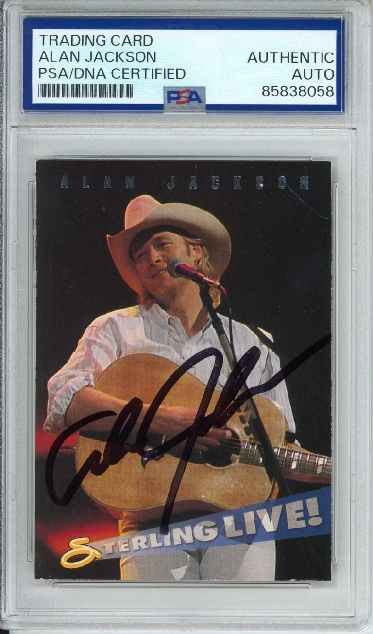 1993 Sterling Live Music Card Alan Jackson SIGNED AUTOGRAPH PSA DNA COA AUTO